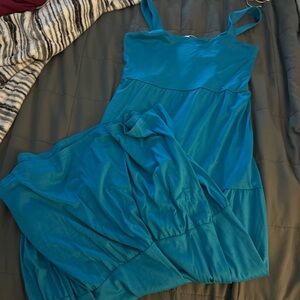 Amazon Women's Maxi Dress in Teal Blue